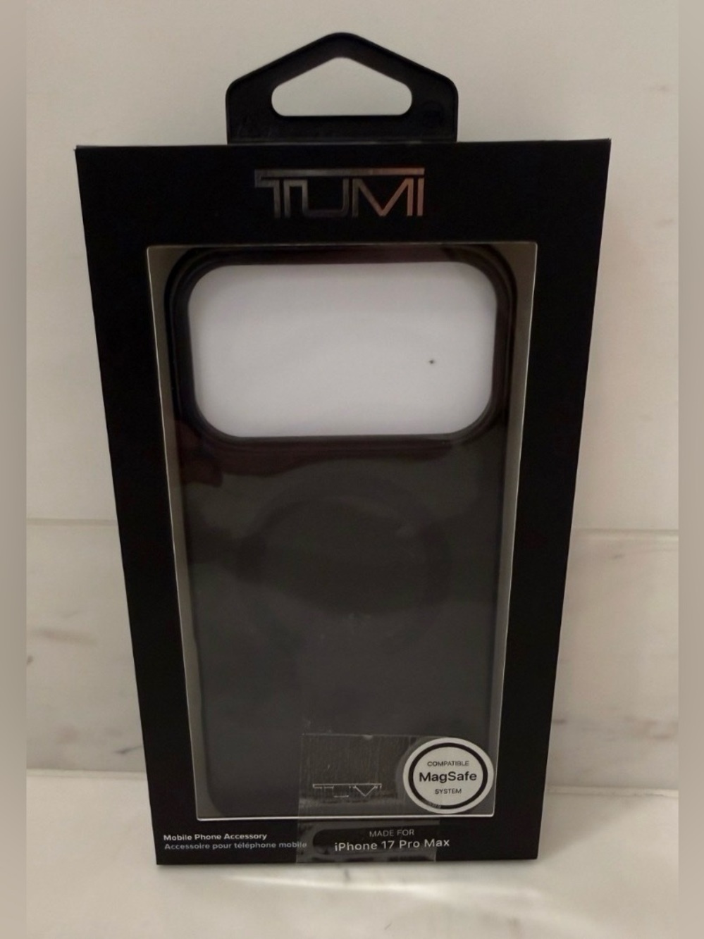 NIB Tumi Apple iPhone 17 Pro Max Phone Case - MATTE OPAQUE BLACK